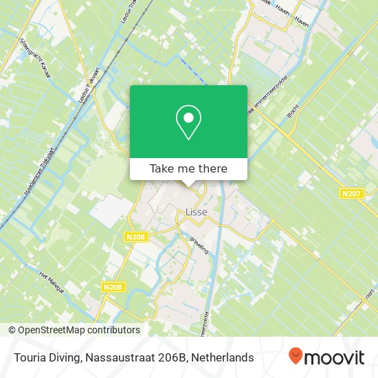 Touria Diving, Nassaustraat 206B map