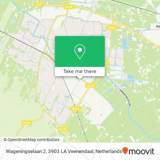 Wageningselaan 2, 3903 LA Veenendaal map