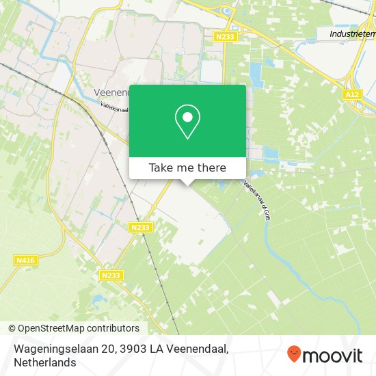 Wageningselaan 20, 3903 LA Veenendaal Karte