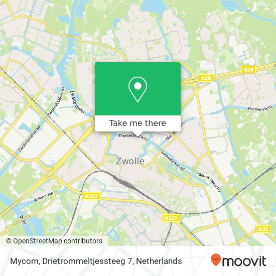 Mycom, Drietrommeltjessteeg 7 Karte