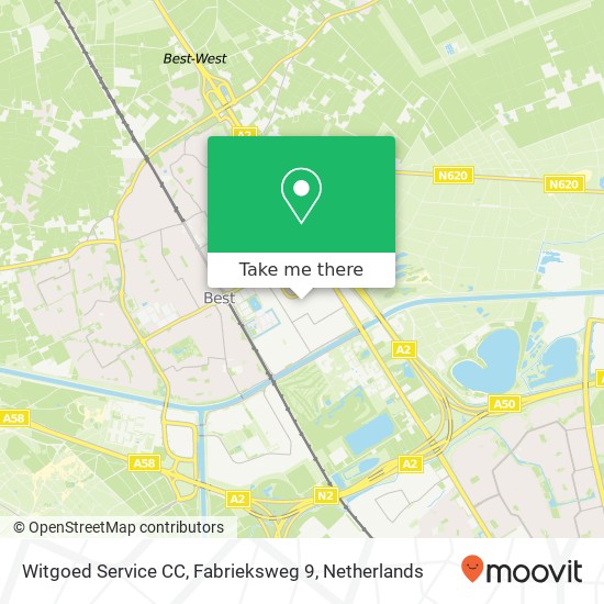 Witgoed Service CC, Fabrieksweg 9 map