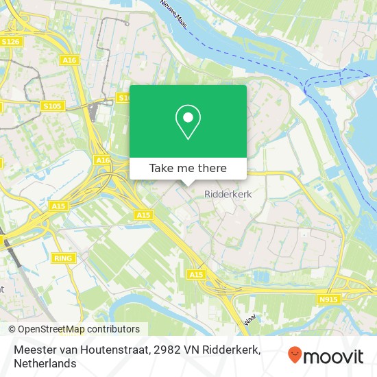 Meester van Houtenstraat, 2982 VN Ridderkerk map