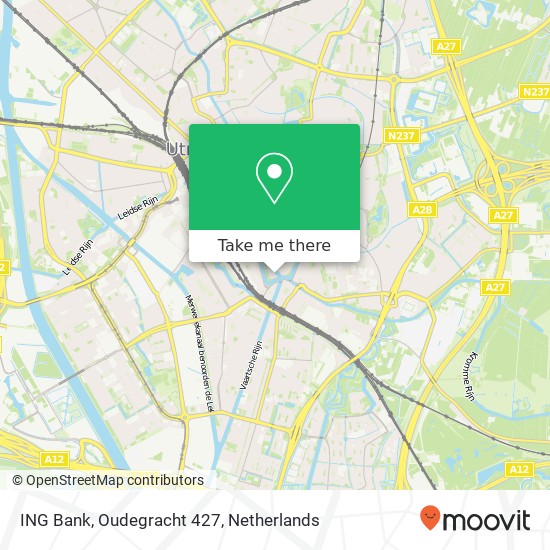 ING Bank, Oudegracht 427 map