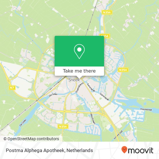 Postma Alphega Apotheek map