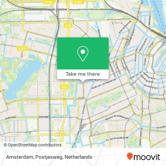 Amsterdam, Postjesweg map