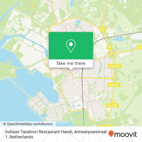 Indiaas Tandoori Restaurant Handi, Antwerpsestraat 1 map