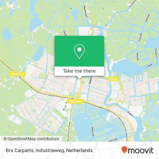 Brs Carparts, Industrieweg map