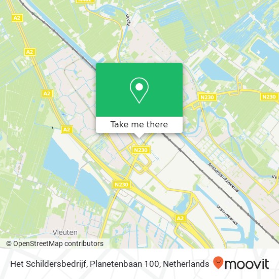 Het Schildersbedrijf, Planetenbaan 100 map