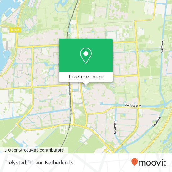 Lelystad, 't Laar map