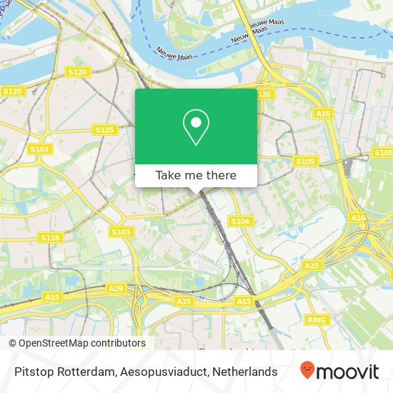 Pitstop Rotterdam, Aesopusviaduct Karte