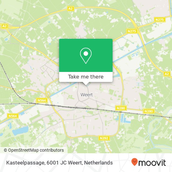 Kasteelpassage, 6001 JC Weert map