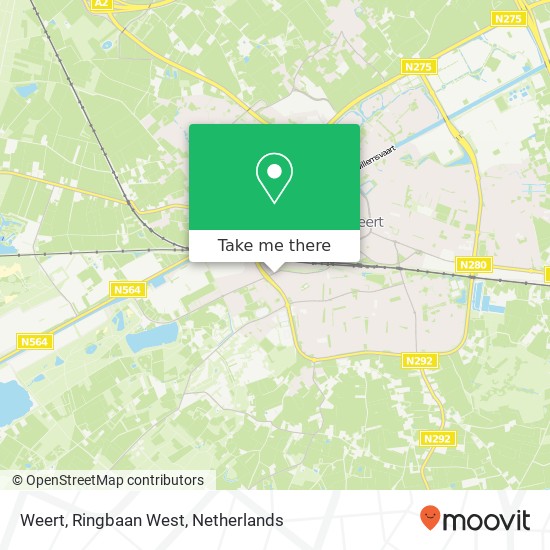 Weert, Ringbaan West map