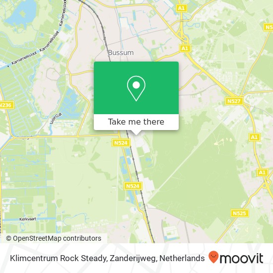 Klimcentrum Rock Steady, Zanderijweg map