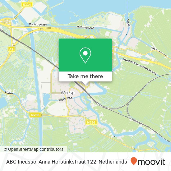ABC Incasso, Anna Horstinkstraat 122 map