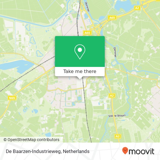 De Baarzen-Industrieweg map