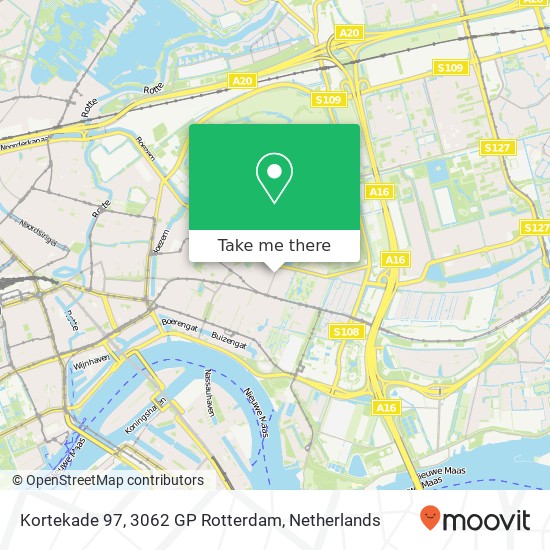 Kortekade 97, 3062 GP Rotterdam map