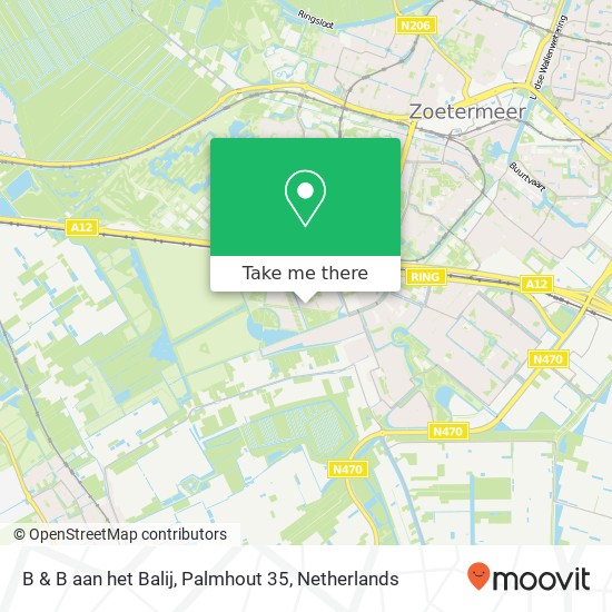 B & B aan het Balij, Palmhout 35 map