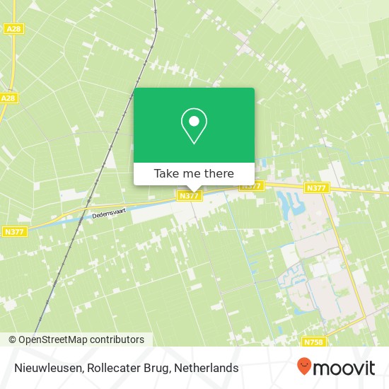 Nieuwleusen, Rollecater Brug map