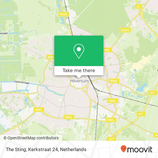 The Sting, Kerkstraat 24 map