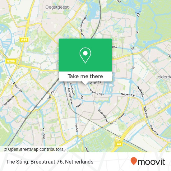 The Sting, Breestraat 76 map