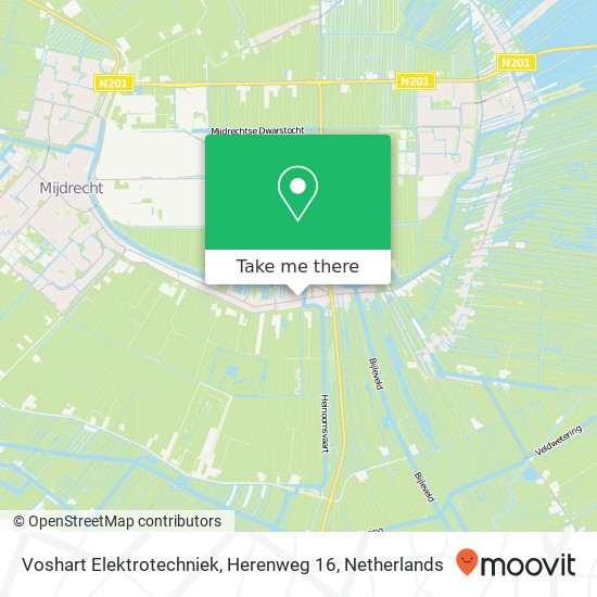 Voshart Elektrotechniek, Herenweg 16 Karte