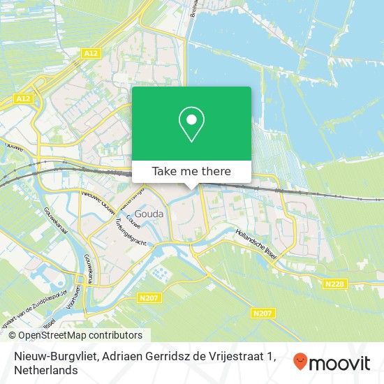 Nieuw-Burgvliet, Adriaen Gerridsz de Vrijestraat 1 map