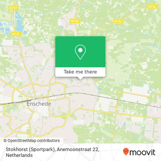 Stokhorst (Sportpark), Anemoonstraat 22 map