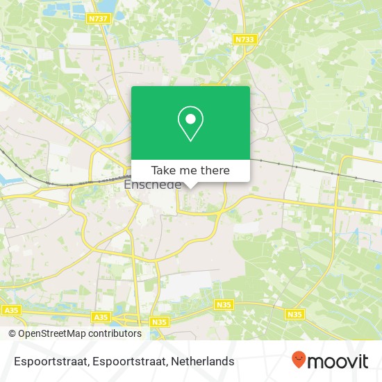 Espoortstraat, Espoortstraat map