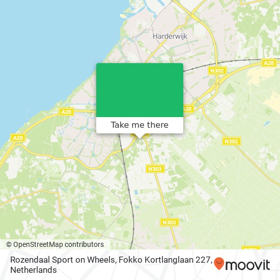 Rozendaal Sport on Wheels, Fokko Kortlanglaan 227 Karte