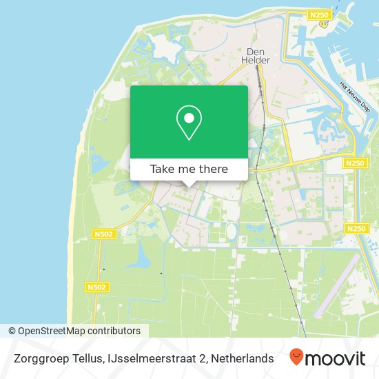 Zorggroep Tellus, IJsselmeerstraat 2 Karte