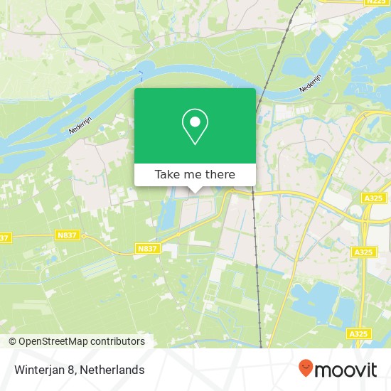 Winterjan 8, 6846 HE Arnhem map