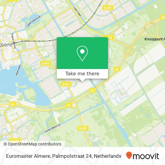 Euromaster Almere, Palmpolstraat 24 map