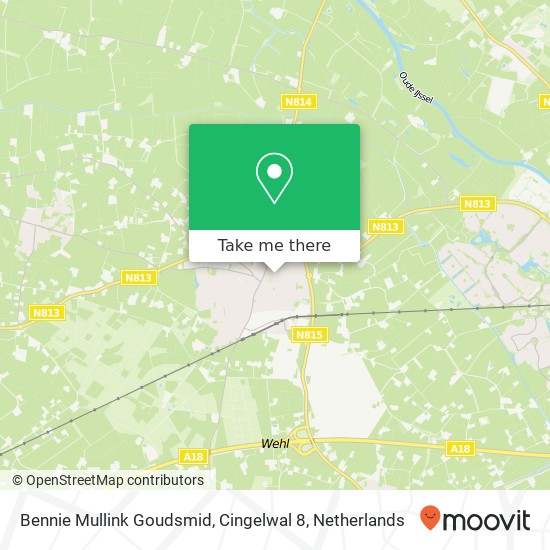 Bennie Mullink Goudsmid, Cingelwal 8 map