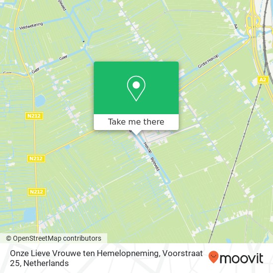 Onze Lieve Vrouwe ten Hemelopneming, Voorstraat 25 Karte