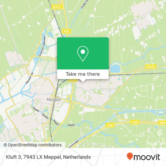 Kluft 3, 7943 LX Meppel map