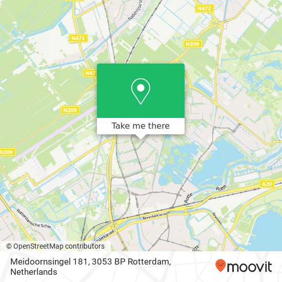 Meidoornsingel 181, 3053 BP Rotterdam Karte