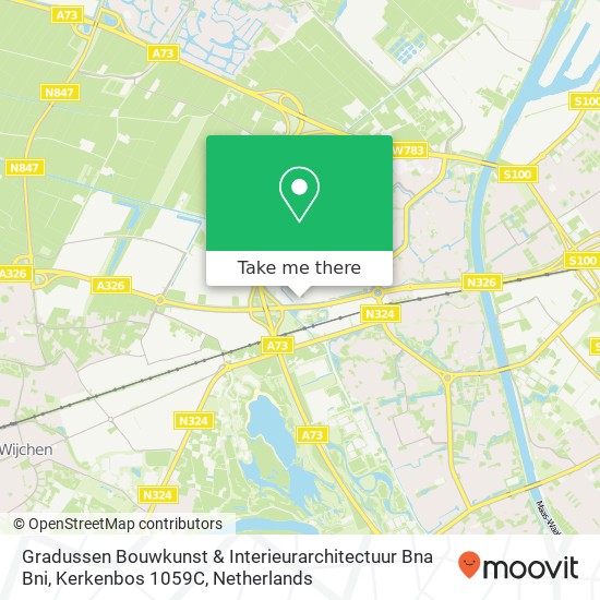 Gradussen Bouwkunst & Interieurarchitectuur Bna Bni, Kerkenbos 1059C map