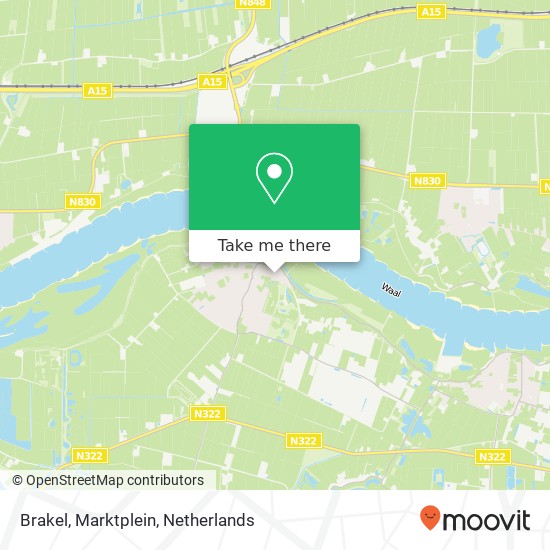 Brakel, Marktplein map