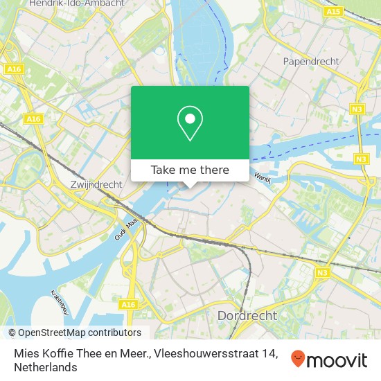 Mies Koffie Thee en Meer., Vleeshouwersstraat 14 map