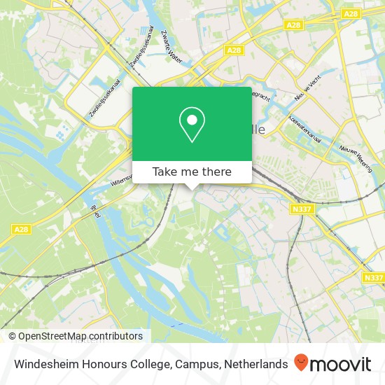 Windesheim Honours College, Campus map