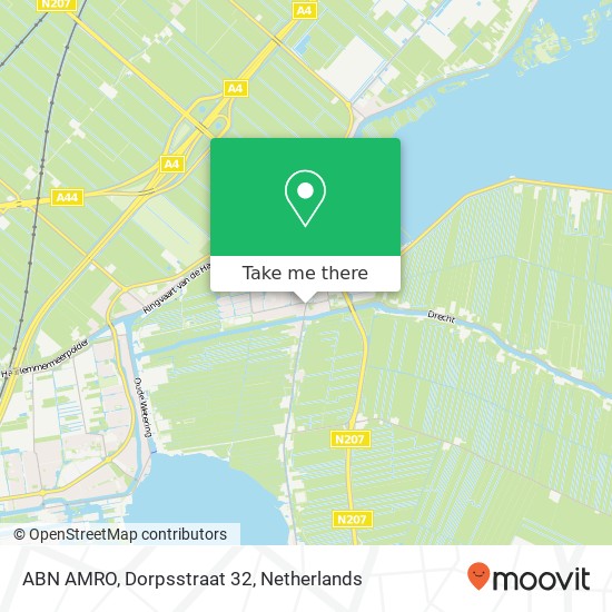 ABN AMRO, Dorpsstraat 32 map