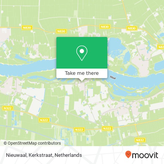 Nieuwaal, Kerkstraat Karte