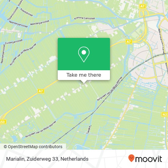 Marialin, Zuiderweg 33 map