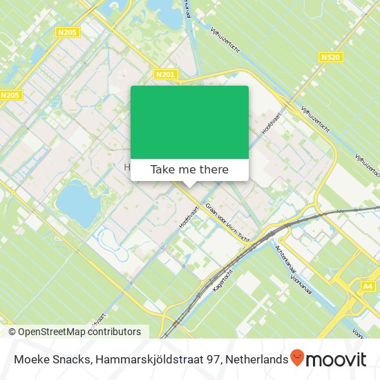 Moeke Snacks, Hammarskjöldstraat 97 map