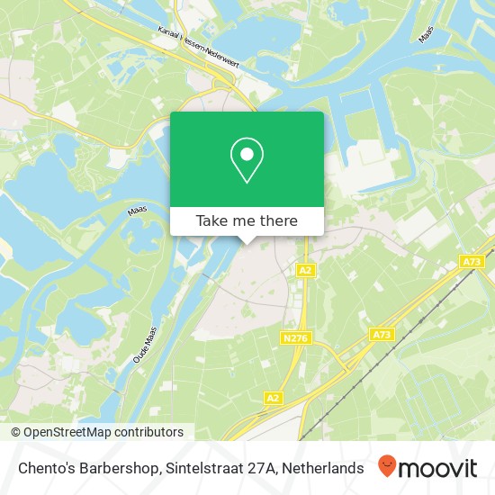 Chento's Barbershop, Sintelstraat 27A map