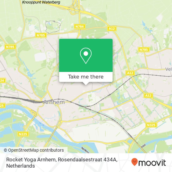 Rocket Yoga Arnhem, Rosendaalsestraat 434A map