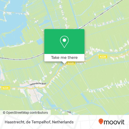 Haastrecht, de Tempelhof map