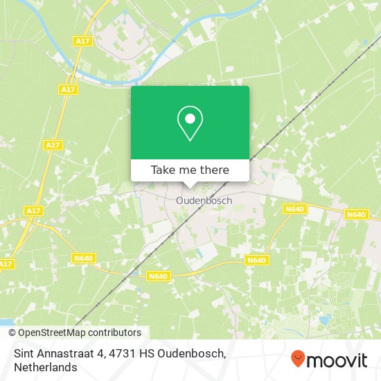 Sint Annastraat 4, 4731 HS Oudenbosch map