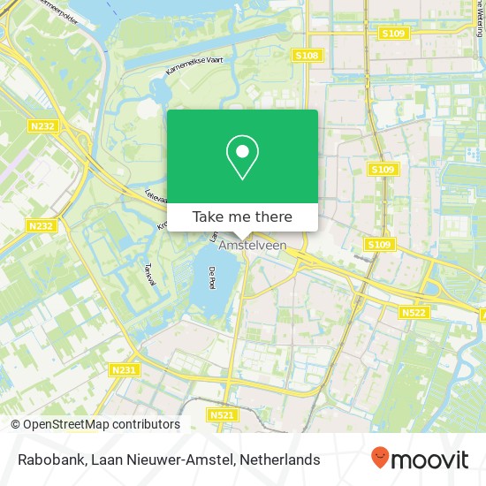 Rabobank, Laan Nieuwer-Amstel Karte