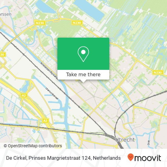 De Cirkel, Prinses Margrietstraat 124 Karte